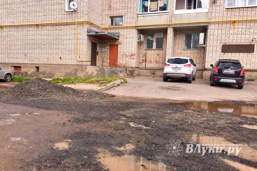 Великолучан беспокоит озеро во дворе дома (ФОТО)