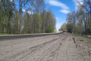 На дороге Великие Луки – Сиверст идёт ремонт дороги (ФОТО)