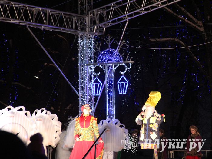 В Великих Луках зажглась новогодная ёлка (ФОТО)