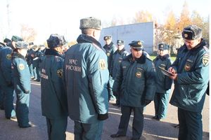 В Главном управлении МЧС России по Псковской области прошёл строевой смотр (ФОТО)