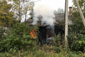 Пожар на проспекте Гагарина в Великих Луках