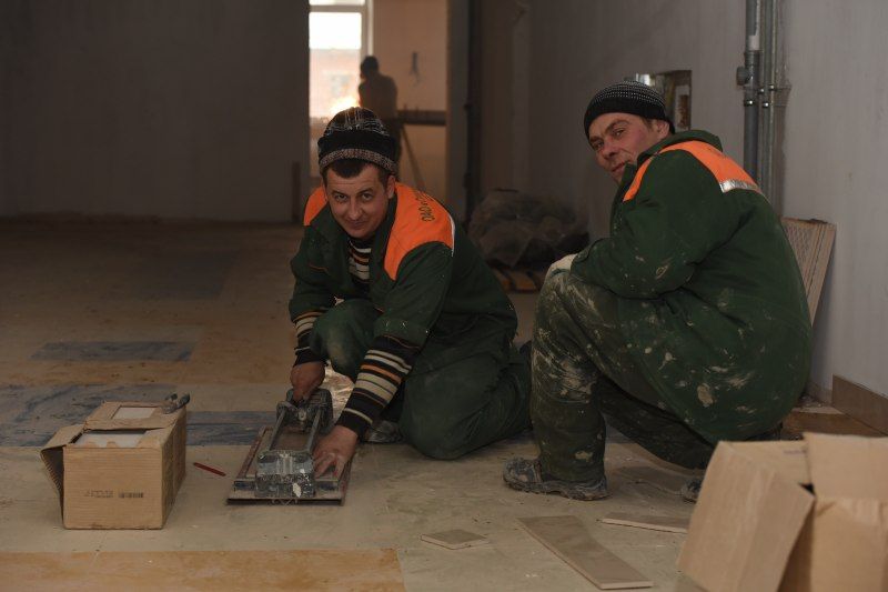 Основные виды строительных работ в школе №6 в Великих Луках завершены (ФОТО)