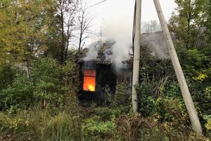 Пожар на проспекте Гагарина в Великих Луках