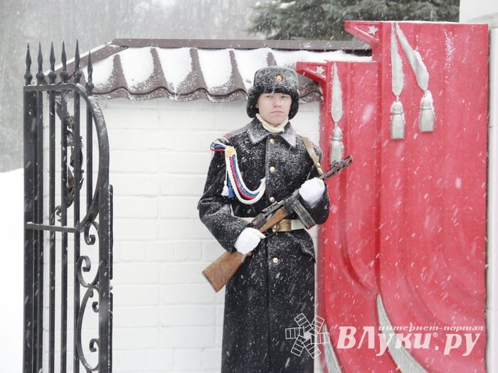 Великолучане возложили цветы на братском мемориальном захоронении (ФОТО)