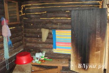 В Великих Луках горела баня (фото)