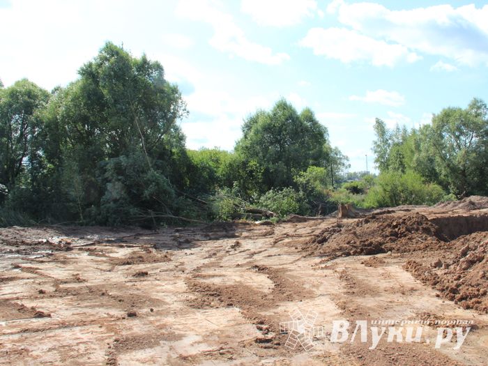  На месте строительства путепровода ведутся работы (фото)