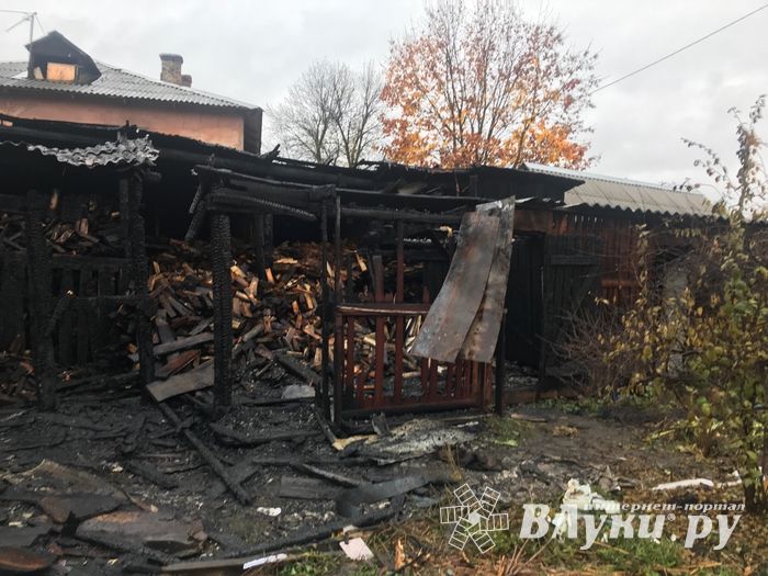 В результате поджога в Великих Луках пострадал 1 человек (ФОТО)