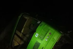 В Великолукском районе в ДТП попал рейсовый автобус (ФОТО)