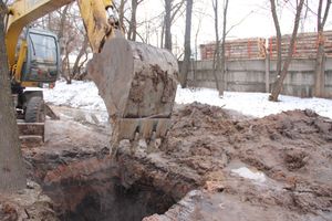 На пр-те Гагарина произошёл прорыв водопровода (ФОТО)