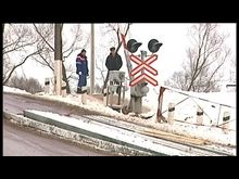 Импульс-ТВ: Тяжеловоз разгрузился на переезде