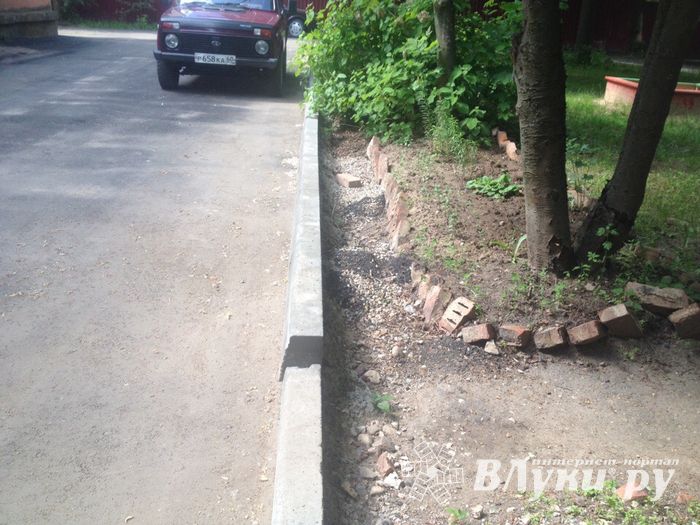 Великолучанка пожаловалась губернатору на новый асфальт во дворе (ФОТО)