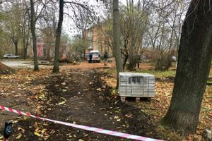 Ремонт в сквере на ул. Пушкина (ФОТО)