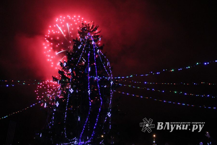 Дождик не помешал открытию городской ёлки (ФОТО)