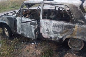 В Великих Луках горел автомобиль (ФОТО)