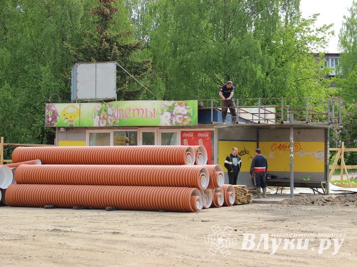 На площади Калинина убирают лишние деревья (ФОТО)