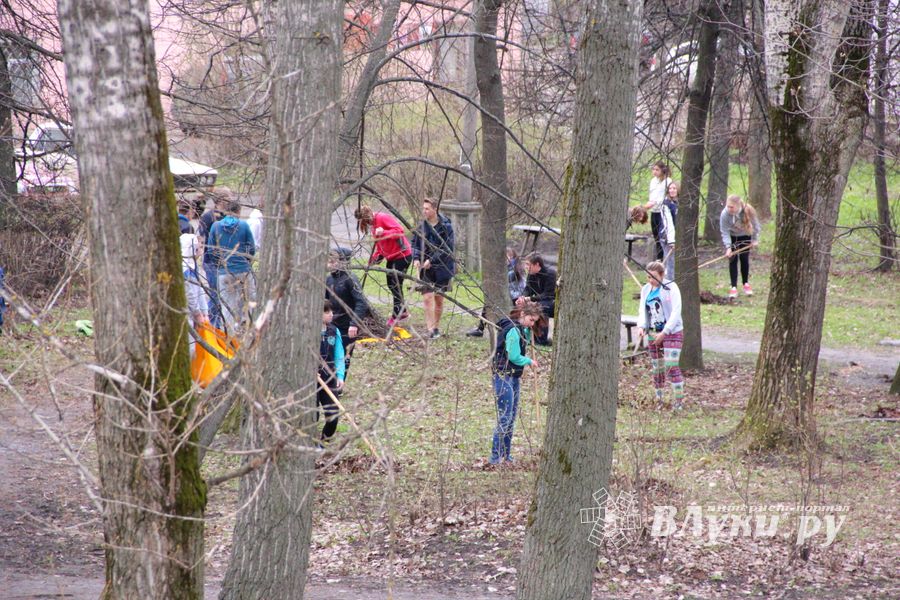 Фотофакт: студенты ПГУПС вышли в понедельник на субботник