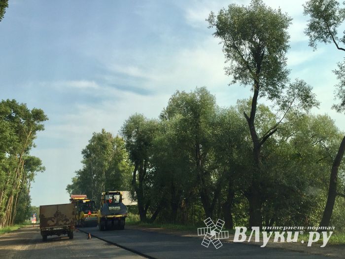 В Великолукском районе продолжается ремонт дорог (ФОТО)