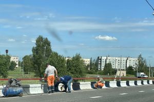 На развязке М-9 «Балтия» – Великие Луки идут дорожные работы (ФОТО)