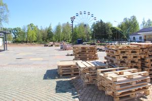 В парке культуры появляются новые аттракционы (ФОТО)