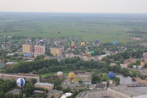 Общий старт аэростатов из крепости 9 июня