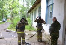 В Псковской области в районной больнице потушен условный пожар (фото)