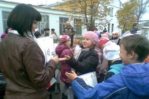 Детям показали пожар