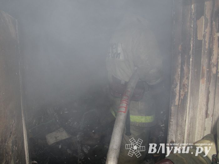 Фоторепортаж: пожар на Зверева в Великих Луках (ФОТО 18+)