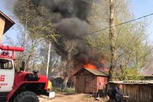 Пожар в проезде Нелидовском (ФОТО; ВИДЕО)