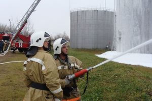 В Острове прошли пожарно-тактические учения (фото)
