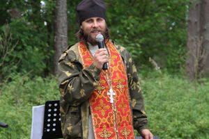 Торжественная церемония закладки Камня Памяти у деревни Каськово