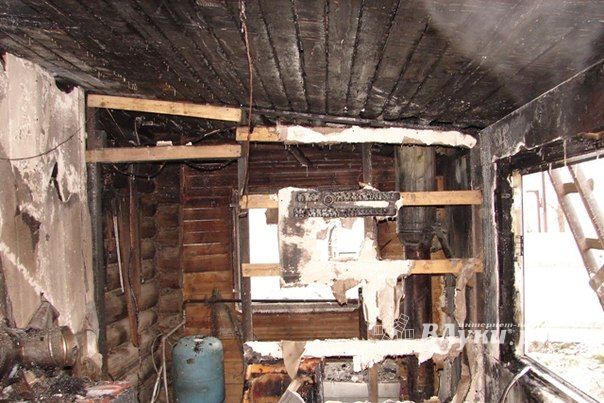 В Псковской области горел жилой дом (фото)