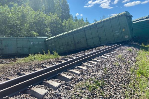 В Псковской области 13 вагонов сошли с рельсов (ФОТО)