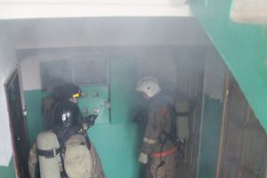 В Великих Луках на проспекте Гагарина загорелась квартира (фото)