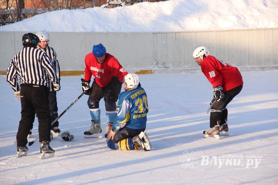 Великолукский хоккей: много забитых шайб и немного потасовок и разбитых лиц (фото)