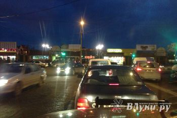 Великие Луки встали в пробку (фото)