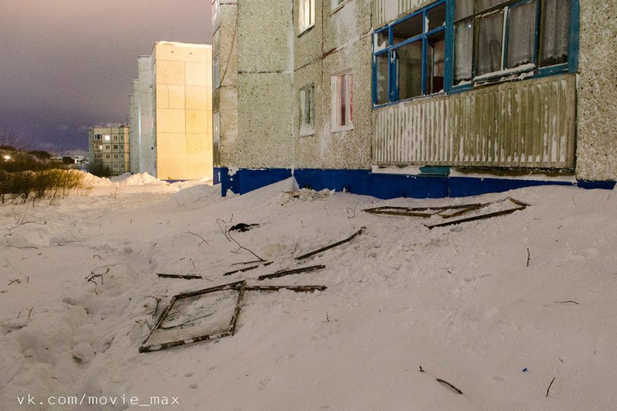 Последствия схода лавины в Мурманской области (фото)