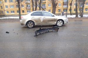 ДТП на выезде с АЗС на проспекте Гагарина (ФОТО)