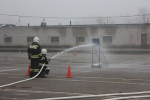 Великолукские пожарные вернулись с соревнований по пожарному биатлону с «бронзой» (фото)