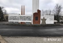 На площади Калинина появился новый асфальт (ФОТО)