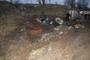 В районе деревни Булынино перевернулась бетономешалка (ФОТО)