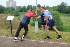Великолучане провели зарядку с чемпионом (ФОТО)