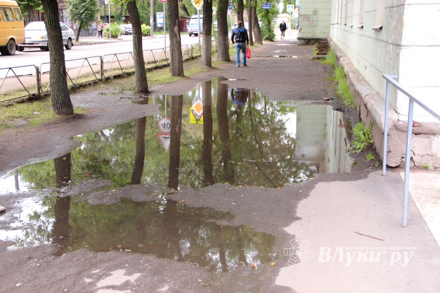 Мечта великолучан: по городу в чистой обуви (ФОТО)