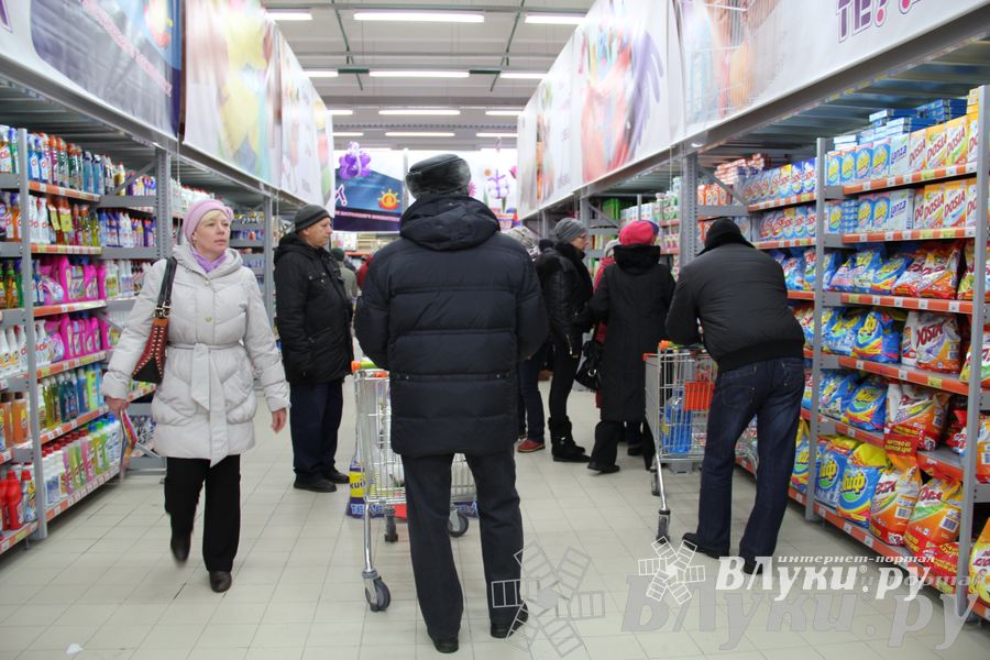 Открытие супермаркета «Тележка» в Великих Луках