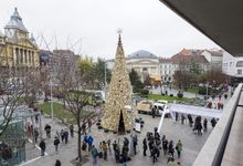 Старые машины, дрова и использованные банки: нетрадиционные идеи для рождественской елки (фото)