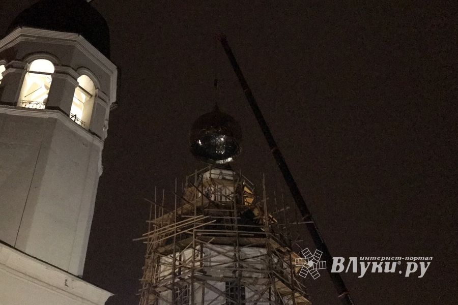 На Свято-Вознесенском соборе появился новый купол (ФОТО, ВИДЕО)