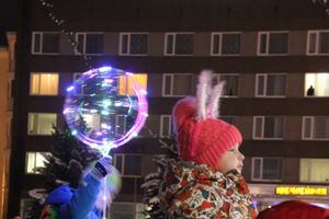 В Великих Луках зажглась новогодная ёлка (ФОТО)