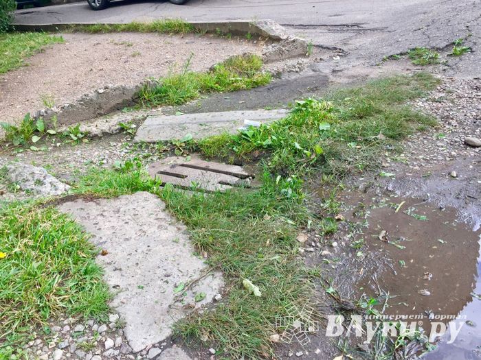 Великолучан беспокоит озеро во дворе дома (ФОТО)