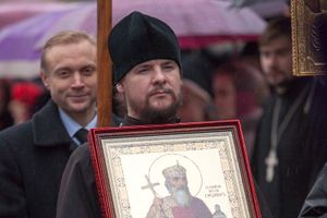 Жители Псковской области встретили ковчег со святыми мощами своего земляка князя Владимира (фото)