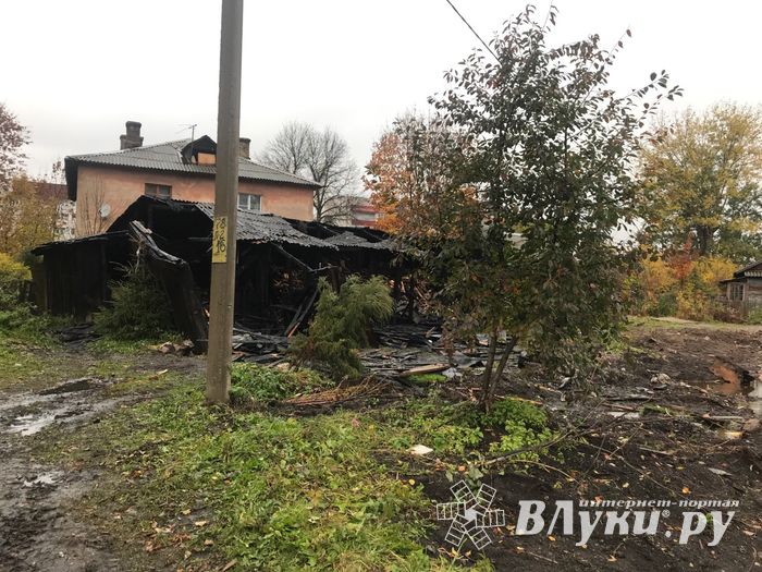 В результате поджога в Великих Луках пострадал 1 человек (ФОТО)