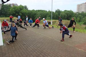 Великолучане провели зарядку с чемпионом (ФОТО)